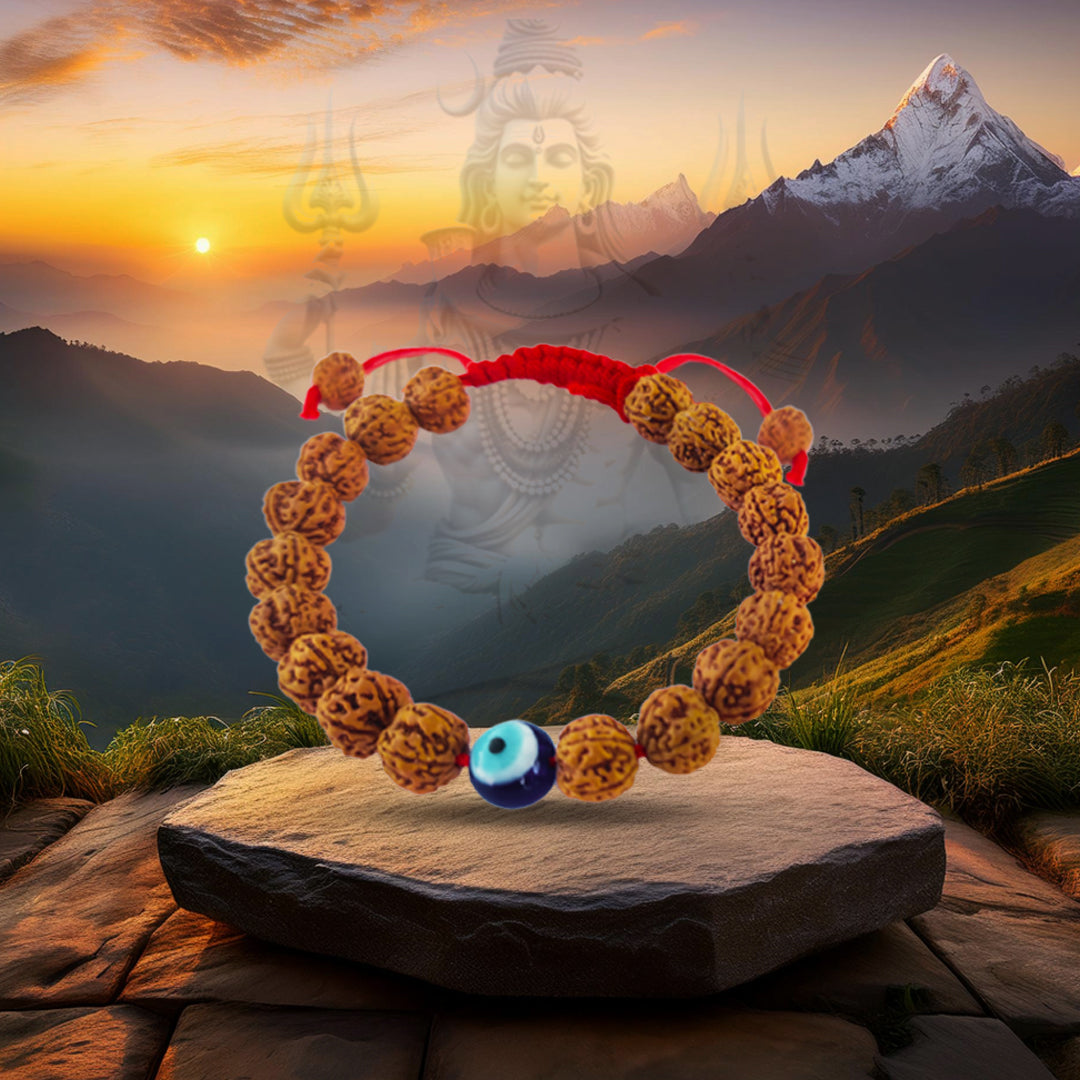 Rudraksha Evil Eye Bracelet
