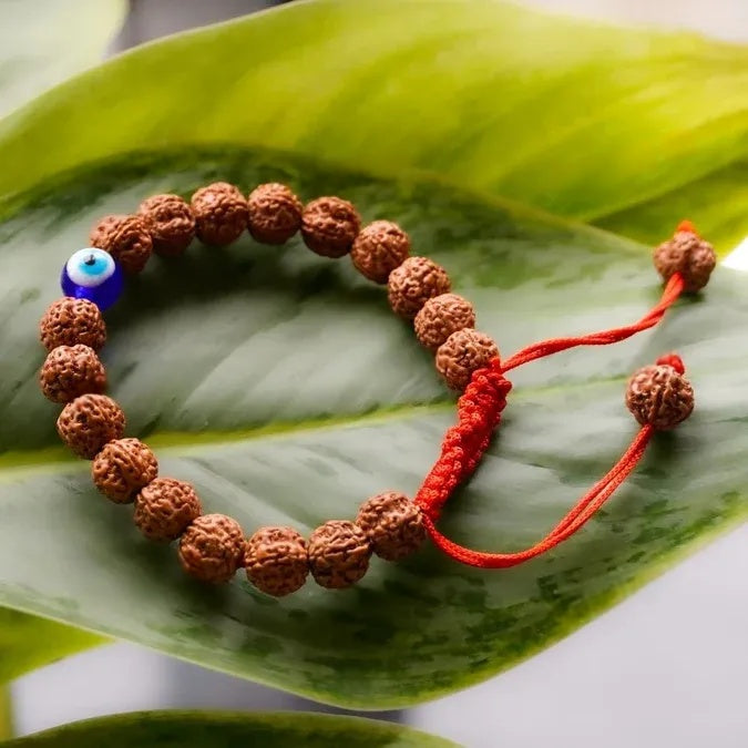 Rudraksha Evil Eye Bracelet