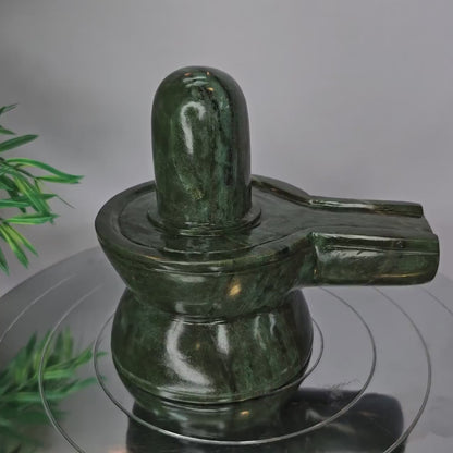 Green Jade Shivling